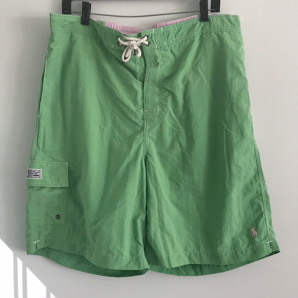 Polo by Ralph Lauren Men’s Green Swim Trunks XL